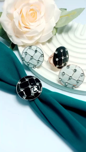 Bros Ring Jilbab Modern Super Mewah Simple Elegan Cincin Kerudung Segi empat Ekslusif