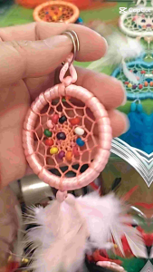 Móc treo May Mắn Vòng Bắt giấc mơ Dreamcatcher trang trí trong phòng ngủ cho bé.