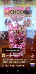 Popcorn Boom Premium Rasa Choco Berry Mohon Baca Deskripsi sebelum membeli..