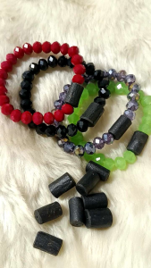 Pandakaking Itim  Healing Bracelet with Crystal Pang Proteksyon
