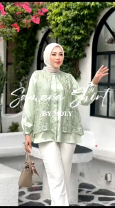 MDLY SAMARA  Baju Atasan Kemeja Wanita Muslimah Samara Shirt by Mdly