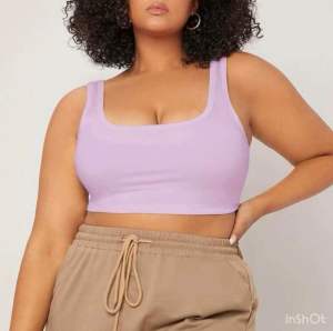 Plus Size Square Neck Sleeveless Crop Top Plus Size Top - SQN SANDO