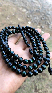 TASBIH AKAR BAHAR TALI ARUS HIJAU SIZE-8MM/TASBIH AKAR BAHAR PAUT ALAT ZIKIR IBADAH