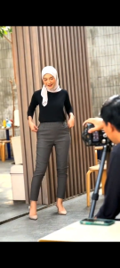 Celana Chino Wanita Bahan Melar Elastis Elizabeth Pants - Celana Kerja Wanita - Celana terbaru