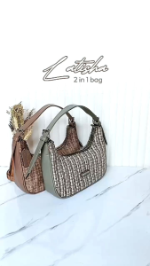 GFR - Latisha 2 In 1 Bag By Biru Tsabita tas selempang wanita Shoulder bag Wanita tas selempang wanita simpel Chocoly X rajut