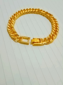 GELANG TANGAN RANTAI POLOS LAPIS EMAS PERHIASAN PRIA DAN WANITA DEWASA MURAH POL