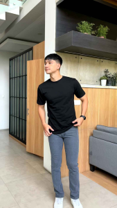 Discover Pants Denim Selvedge Accent Grigio Grey