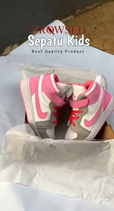 Sepatu anak jortanawir pinky sneakers anak 1 - 13 tahun free kaus kaki & box