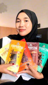 Keripik Brownies Paket Hemat 5 pcs Nibblenis 60 Gram Cemilan Bikin Ketagihan enak manis murah premium