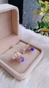 Anting Giok Lapis Emas Awet Gold Berkilau