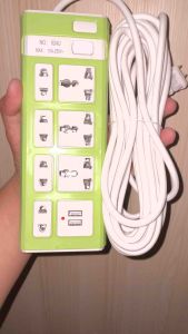 [พร้อมส่ง] ปลั๊กไฟ10เมตร ปลั๊กไฟ 7 กำลังไฟ 2300W ปลั๊กพ่วง ปลั๊กไฟ usb ปลั๊กชาร์จ  สายยาว 10 เมตร