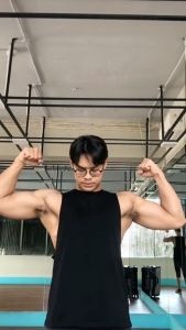 AGMAN Basic Tank Top Low Cut Pria Kaos Gym Fitness Sport dan Outdoor Varian Polos