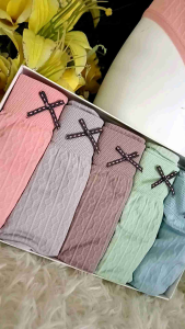 [5 Pcs] Womens Graphene Antibacterial Crotch Mid-Waist Underwear Seamless Breathable High-Elastic Tummy-Tightening Butt-Lifting Large Size Candy-Colored Briefs