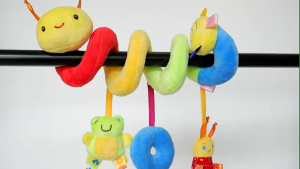 Color Label Bed Wrap Bed Hanging Soothe Doll Baby Soother animal Toy