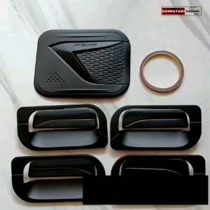 Paket Cover Handle Outer Pintu Tank Cover Mobil Toyota Agya 2013 2022 Hitam Sporty