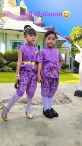 ชุดไทยเด็ก ใส่ไปโรงเรียน💙 มี3สี