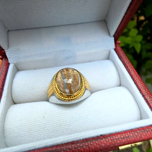 Cincin Batu Serat Cendana Rambut Cendana Minimalis