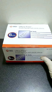 BD Ultra Fine Insulin Syringe 0.3 mL (31G) 6mm