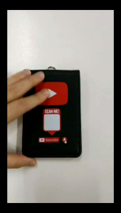 YouTuber YOUTUBE Pocket card holder bag PU Leather + Magnet YouTuber Beg ID Card & QR scan filming outdoor. [SPECIAL EDITION]