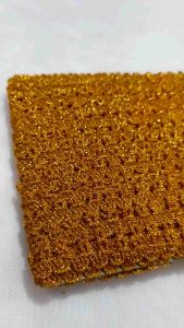 [PER ROLL 20Y]Renda Pasmen Mahkota Mas Lebar 1CM/Renda Hias GOLD Panjang 18 Meter/Renda Kur/Renda India