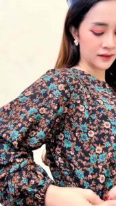 MIDI DRESS WANITA BUSUI RAYON PREMIUM