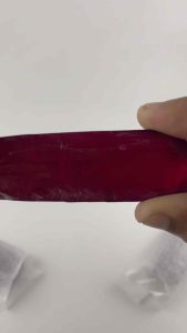 พลอยก้อน สีแดงทับทิม #5 พลอยอัด (น้ำหนักก้อน 60-80 กรัม)