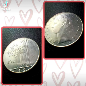 100% Authentic 1976 Italy 100 lire Old Coin Stainless Steel Very Good Condition  *Catalogue #0205 *Actual Pictures Taken No Stock Photos  *Free Shipping with tracking number
