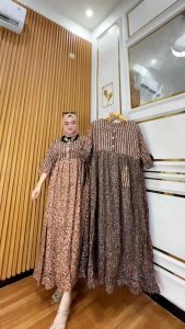 Gamis Maura Salur Kombinasi | Gamis Cantik Kekinian Buat Kondangan Motif Terbaik
