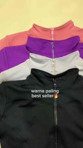 Jaket Fit Body Wanita Anti UV/Atasan Olahraga Wanita/Jaket Yoga Olah Raga Wanita Lengan Panjang