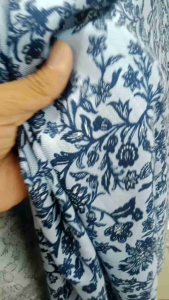 Bahan Kain Linen Barbies Motif Premium Harga Persetengah Meter