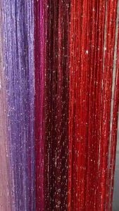 มู่ลี่ตกแต่งผสมดิ้นเงิน มู่ลี่ประตู มู่ลี่ลายเส้นผสมดิ้นเงิน มู่ลี่ตกแต่ง