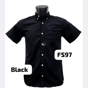 PLAIN KOSONG FORMAL SHIRTS 100%COTTON HALF SLEEVE PENDEK OXFORD KAIN