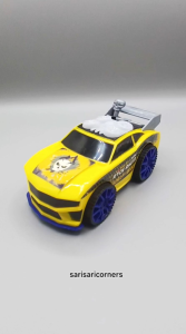 Yellow Mini Rock Racer Car with LED Light and Music for Ages 3+