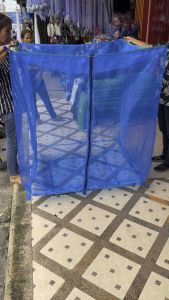 ตั๊กแตน กระชั่น ตั๊กแตน เลี้ยง มุ้งตั๊กแตน รุ่นมูกพื้น ตาถี่ 24 คอก ตาข่าย หนา หรือกระชั่น พื้นมูก