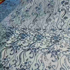 Murah! Tulle aksesoris full payet bahan kebaya terbaru!