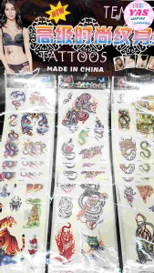 36pcs TEMPORARY TATTOOS/ loot bag fillers / paninda / giveaways / party favors.