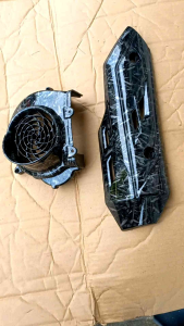 Tameng Knalpot & Tutup Kipas Vario 110 FI Karbon