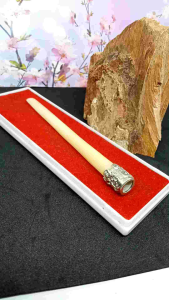 Kerajinan Once Tulang Kerbau Kristal Variasi Alpaka Ukir M195