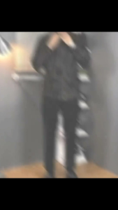 Celana bahan formal slimfit warna abu gelap