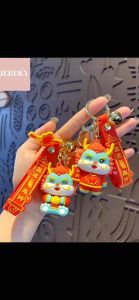 【TERESA】A97 Rantai Kunci Naga Bertuah Perayaan 2024｜New Year Dragon Keychain｜龙年吉祥物钥匙扣 包包挂件 / 新年吉祥饰品