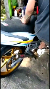 Knalpot satria 2 tak kobra bm power pnp Hiu Lumba