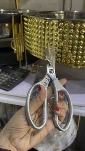 Heavy duty kitchen scissors elegant kitchen scissors stainless steel sharp durable scissors for kitchen use