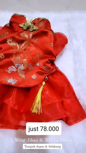 baju anjing baju kucing tipe Mei Li Cheongsam Dress CNY Imlek