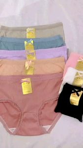 Celana Dalam Wanita Mid Waist List Pita Bahan Katun