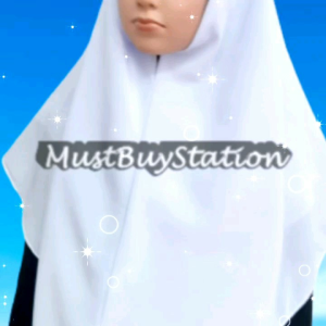 MBS Ventino Tudung Sekolah Dua Lapis Biasa and Agama (Kain Koshibo)