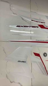 Bộ tem Exciter 150 màu trắng đỏ 2016-2017 hàng nhập Thái Lan theo xe nhập thái chất lượng cao dành riêng cho dòng xe này