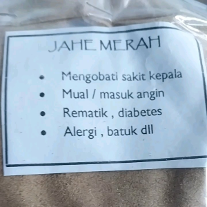 JAHE MERAH BUBUK MURNI 50gr