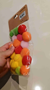 Mix Color Mini Flufy Soft Round Shaped Pom Pom balls pompom 30mm (3cm)