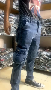 Zdc // Zaqman + Free Kaos // Celana Jeans Kargo Melar // Softjeans Cargo Premium Stretch // Celana Panjang Pria // Size 28-34