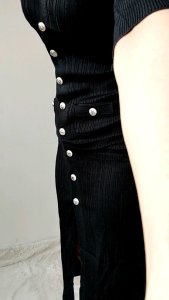 D8280 Racquell Knitted Midi Shirt dress Kerah rajut lengan pendek casual pesta Knit Fashion Party Kondangan Tile korean look style elegant wear Imlek Brokat premium Quality Christmas Green gown Gaun Flower Gamis Sifon Maron Red